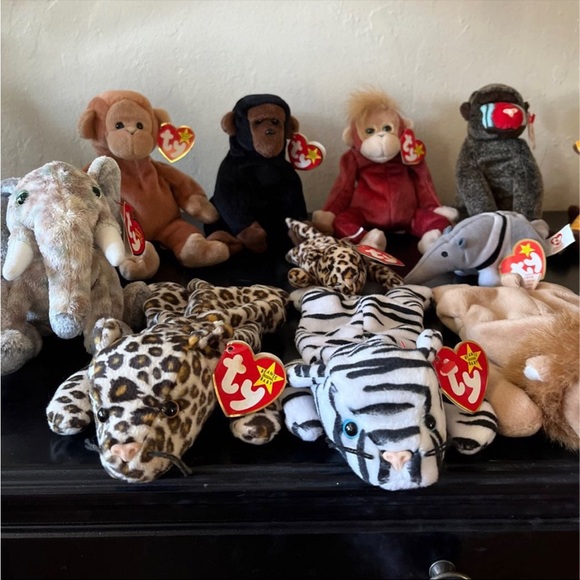 9 Ty Beanie Babies - Wild Animals Bundle - Picture 3 of 9